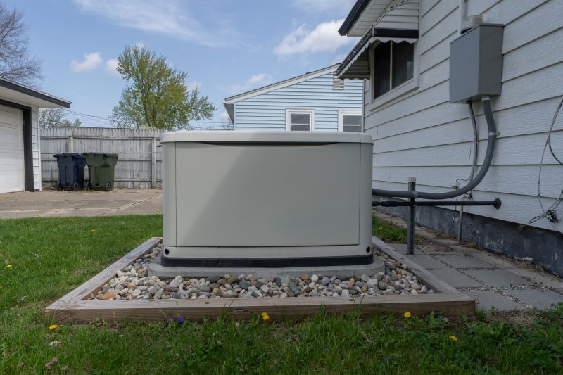 Residential Backup Generator in Yard